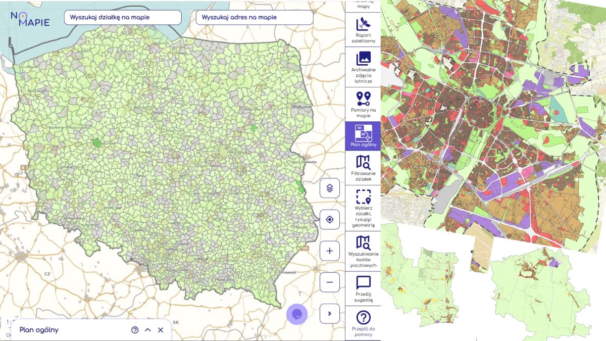Mapa planów ogólnych